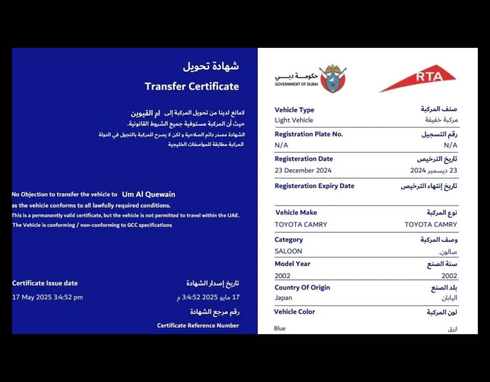 Vehicle Registration Plate Dubai – RTA Search, Value & Owner Check
